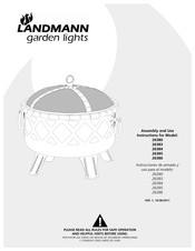 Landmann Garden Lights 26380 Assembly And Use Instructions