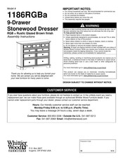 Whittier Wood 1186RGBa Assembly Instructions Manual