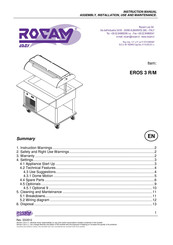 Rocam Losi EROS 3 R/M Instruction Manual Assembly, Installation, Use And Maintenance
