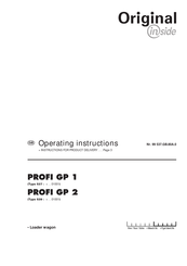 Pottinger PROFI GP 2 Operating Instructions Manual
