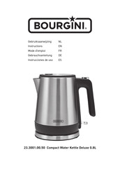 Bourgini 23.3001.00.50 Instructions Manual