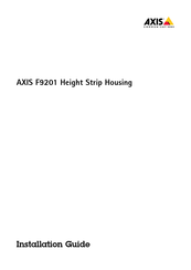 Axis F9201 Installation Manual