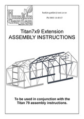Hunkin Garden Titan7x9 Assembly Instructions Manual