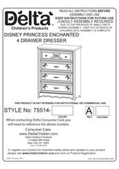 Delta Childrens Products 75514 Series Instructions For Use
