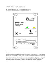 Prime DS101 Operating Instructions Manual