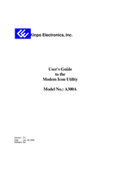 Kinpo A300A User Manual