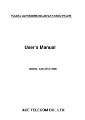 ACE TELECOM ACE-2010 User Manual