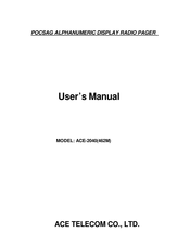 ACE TELECOM ACE-2040 User Manual