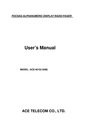 ACE TELECOM ACE-4010 User Manual