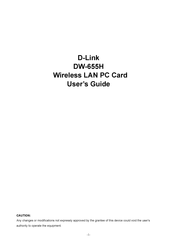 D-Link DW-655H User Manual