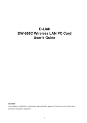 D-Link DW-655C User Manual