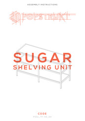 popstrukt Sugar Shelving Unit Assembly Instructions Manual