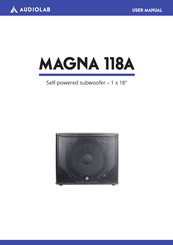 Audiolab MAGNA 118A User Manual