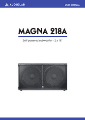 Audiolab MAGNA 218A User Manual
