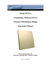 Telex Communications 2472AA Instruction Manual