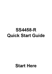M4 SS4458-R Quick Start Manual