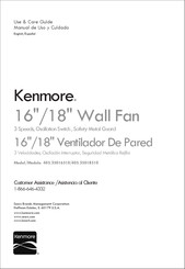 Kenmore 405.35016510 Use & Care Manual