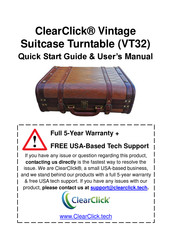 ClearClick VT32 Quick Start Manual And User Manual