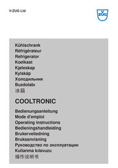 V-Zug COOLTRONIC Operating Instructions Manual