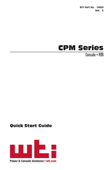 WTI CPM Series Quick Start Manual