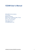 SEQUANS VZ20M User Manual