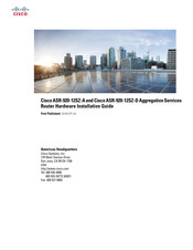 Cisco ASR-920-12SZ-D Hardware Installation Manual