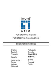 LevelOne POR-0103 Quick Installation Manual