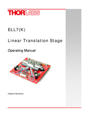 THORLABS ELL7K Operating Manual