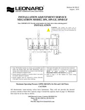 Leonard MEGATRON 10N Installation Adjustment Service