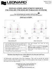 Leonard TM-2020A-DT Installation Adjustment Service