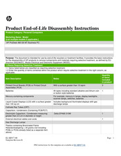 HP ProDesk 480 G5 Disassembly Instructions Manual