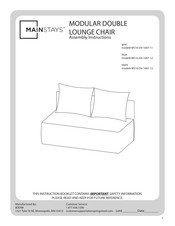 Mainstays MS16-D4-1007-13 Assembly Instructions Manual