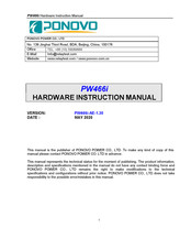 Ponovo PW466i-AE-1.30 Hardware Instruction Manual