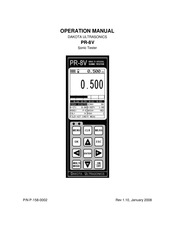 DAKOTA ULTRASONICS PR-8V Operation Manual
