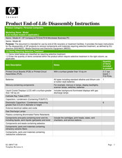 HP Compaq dx7510 Disassembly Instructions Manual