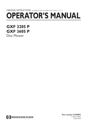 Kongskilde GXF 3205 P Operator's Manual