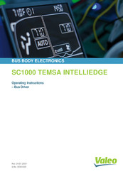 Valeo SC1000 TEMSA INTELLIEDGE Operating Instructions Manual