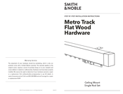 Smith & Noble Metro Track Flat Wood Hardware Installation Instructions Manual