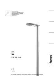 Hess VAREDO Installation And Operating Instructions Manual