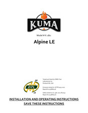 Kuma Stoves K-180 Alpine LE Installation And Operating Instructions Manual