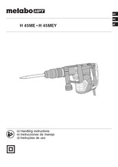 Metabo HPT H 45MEY Handling Instructions Manual