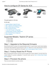 Yealink CP Series How To Configure