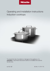 Miele KM 7404 FX Operating And Installation Instructions