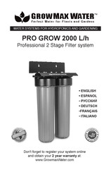 GrowMax Water PRO GROW 2000 L/h Manual