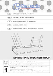 Garlando MASTER PRO WEATHERPROOF Assembly Instructions Manual