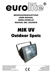EuroLite MIK UV User Manual