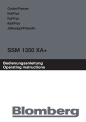 Blomberg SSM 1350 XA+ Operating Instructions Manual