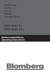 Blomberg SSM 9640 XA+ Operating Instructions Manual
