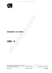 Duerkopp Adler 1280i-6 Instructions For Service Manual