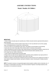 Sunjoy D-UM004-1 Assembly Instructions Manual